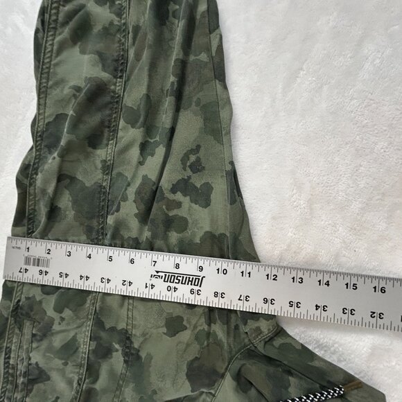 By Anthropologie Womens Green Camo Jogger Pants Medium Tencel Drawstring Waist - Picture 9 of 10